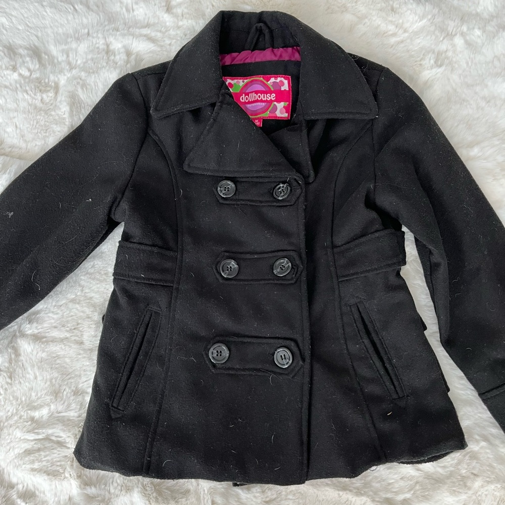Black Double-Breasted Coat